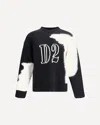 Dsquared2 Two-tone Crew Neck Sweater With Graphic Design