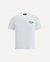 Dsquared2 Men White Crewneck T-shirt With Logo Lettering On The Front In Cotton Man