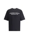 Dsquared2 Loose Fit Cotton Logo T-shirt In Black