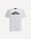 Dsquared2 Cotton Crew Neck T-shirt With Short Sleeves In Regular Fit In White