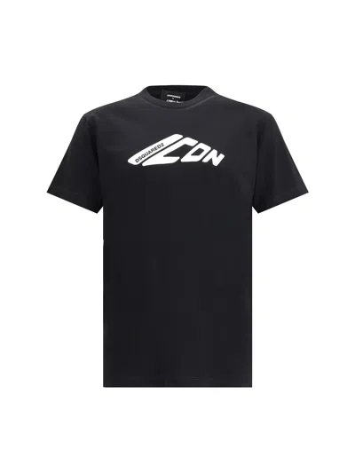 Dsquared2 Logoed T-shirt In Black