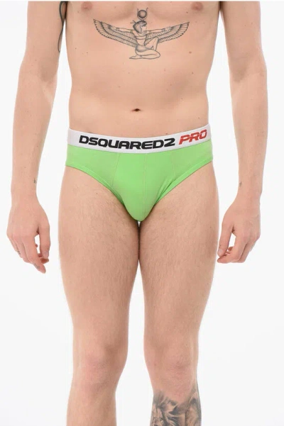 Dsquared2 Logoed Waistband Pro Slip In Green