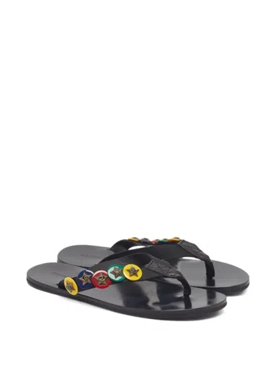 Pre-owned Dsquared2 Logo-embellished Sandals In Black