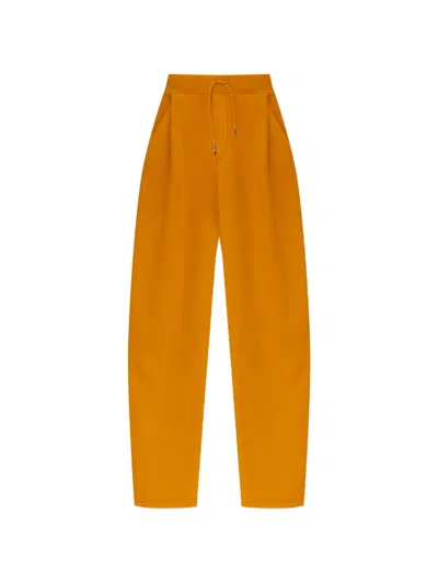 Dsquared2 Logo-embossed Drawstring Track Pants In Orange