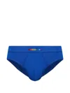 Dsquared2 Logo-embroidered Briefs In Blue