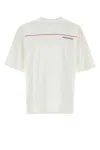 Dsquared2 Men White Crewneck T-shirt With Logo Lettering On The Front In Cotton Man In White