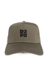 Dsquared2 Cotton Polyester Embroidered Baseball Caps In Brown