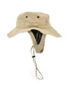 Dsquared2 Logo-embroidered Drawstring Bucket Hat In Neutrals