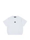 Dsquared2 Logo-embroidered Elasticated-hem T-shirt In White
