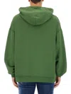 Dsquared2 Logo-embroidered Sweatshirt In Yellow