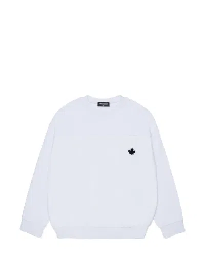 DSQUARED2 LOGO-EMBROIDERED SWEATSHIRT