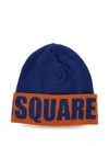 Dsquared2 Logo-intarsia Beanie Hat In Blue
