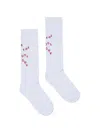 Dsquared2 Logo-knit Ribbed Socks In White