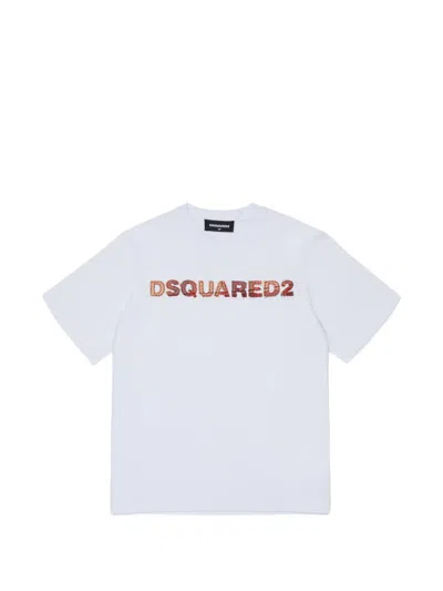 DSQUARED2 LOGO-LETTERING T-SHIRT