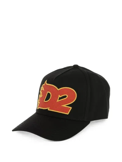 Dsquared2 Logo-motif Baseball Cap In Black