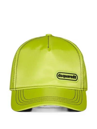 Dsquared2 Logo-patch Baseball Cap In Green