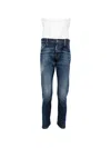 Dsquared2 Logo-patch Belt-loop Jeans In Blue