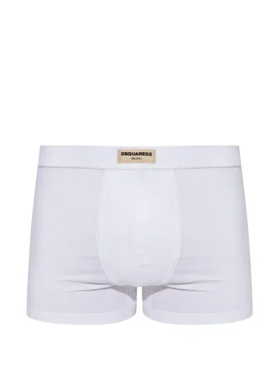 DSQUARED2 LOGO-PATCH BOXER BRIEFS