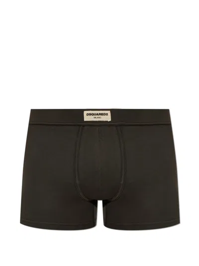 Dsquared2 Logo-patch Boxers In Green