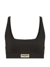 Dsquared2 Logo-patch Bra In Black