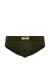 Dsquared2 Logo-patch Briefs In Green