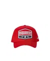 Dsquared2 Logo-patch Cotton Cap In Red
