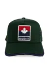 Dsquared2 Logo-patch Distressed Baseball Cap In Green