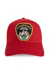 Dsquared2 Logo-patch Distressed Baseball Cap In Red