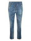 Dsquared2 Logo-patch Jeans In Blue