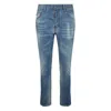 Dsquared2 Logo-patch Jeans In Blue