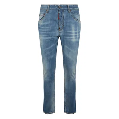 DSQUARED2 SKATER LOGO-PATCH JEANS