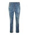 Dsquared2 Logo-patch Jeans In Blue