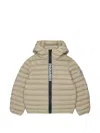 Dsquared2 Logo-patch Padded Jacket In Neutral