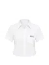 Dsquared2 Logo-patch Shirt In White
