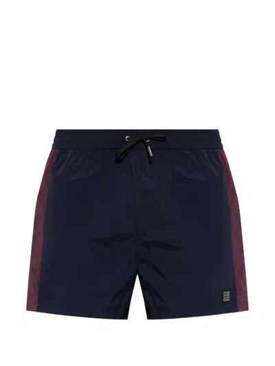Dsquared2 Logo-patch Side-stripe Swim Shorts In Blue