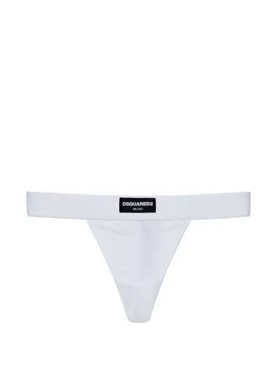 Dsquared2 Logo-patch Thong In White