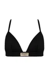 Dsquared2 Logo-patch Triangle Bra In Black