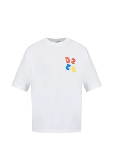 Dsquared2 Logo-patch T-shirt In White