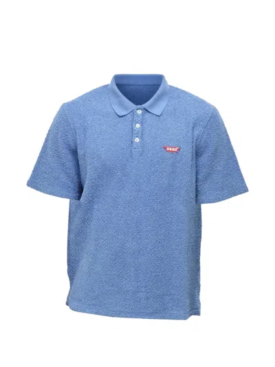 Dsquared2 Logo-pin Terry-cloth Polo Shirt In Animal Print
