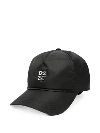 Dsquared2 Logo-plaque Baseball Cap In Black