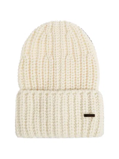 Dsquared2 Logo-plaque Beanie Hat In Neutral