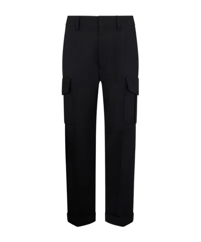 Dsquared2 Logo-plaque Cargo Pants In Black