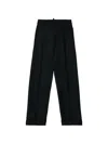 Dsquared2 로고 장식 턴업 팬츠 In Black