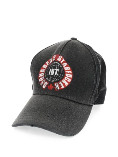 Dsquared2 Logo-print Baseball Cap In Black