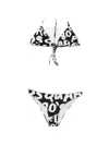 Dsquared2 Logo-print Bikini In Black
