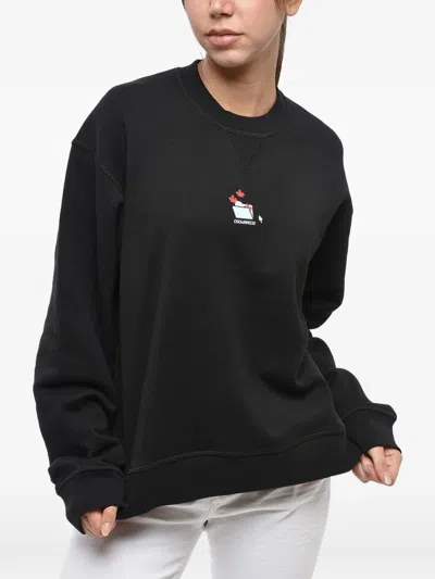 Dsquared2 Logo-print Black Sweatshirt