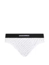 Dsquared2 Logo-print Brief In Multi