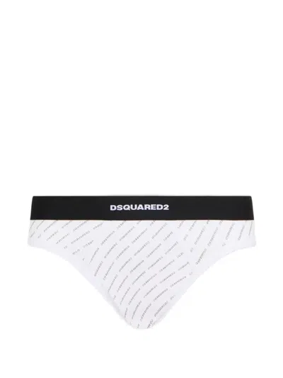 Dsquared2 Logo-print Brief In Multi