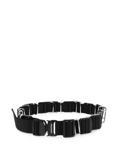 Dsquared2 Logo-print Buckle-fastening Belt In Black