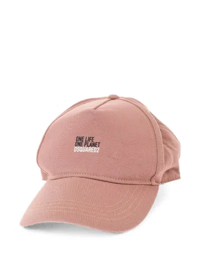 Dsquared2 Logo-print Cap In Pink
